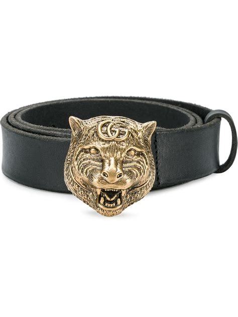 gucci tiger head buckle belt.